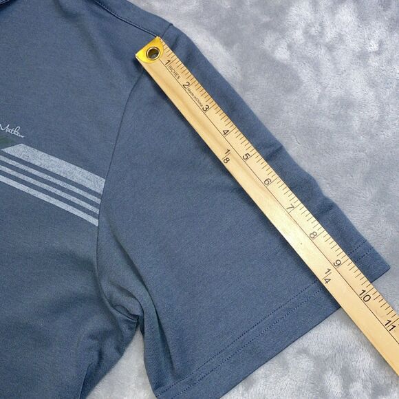 Travis Mathew Men's XL Embroidered "Cardinal CT Adel GA" Blue Golf polo shirt - Picture 6 of 10